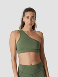 Áo One Shoulder Sports Bra PwrFlex™ Stella  olive-green